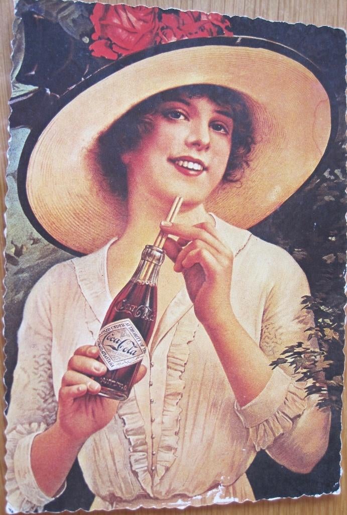 Coca Cola illustratie uit 1913 op ansichtkaart - nieuw, Ophalen of Verzenden, 1980 tot heden, Ongelopen, Overige thema's