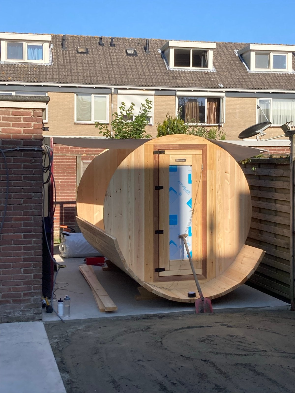 Barel sauna, Ophalen, Gebruikt, Fins of Traditioneel, Complete sauna
