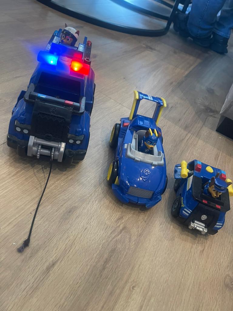 Autos paw patrol, Ophalen