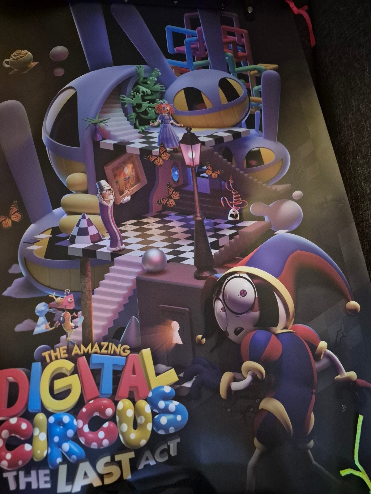 Nieuwe The Amazing Digital Circus poster, Ophalen, Rechthoekig Staand, Nieuw, A1 t/m A3