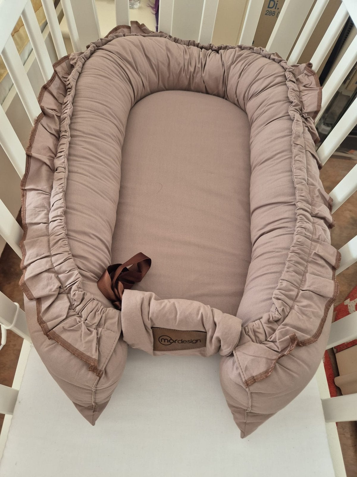 Babynest Mamaloes beige, Ophalen, Zo goed als nieuw, Overige typen