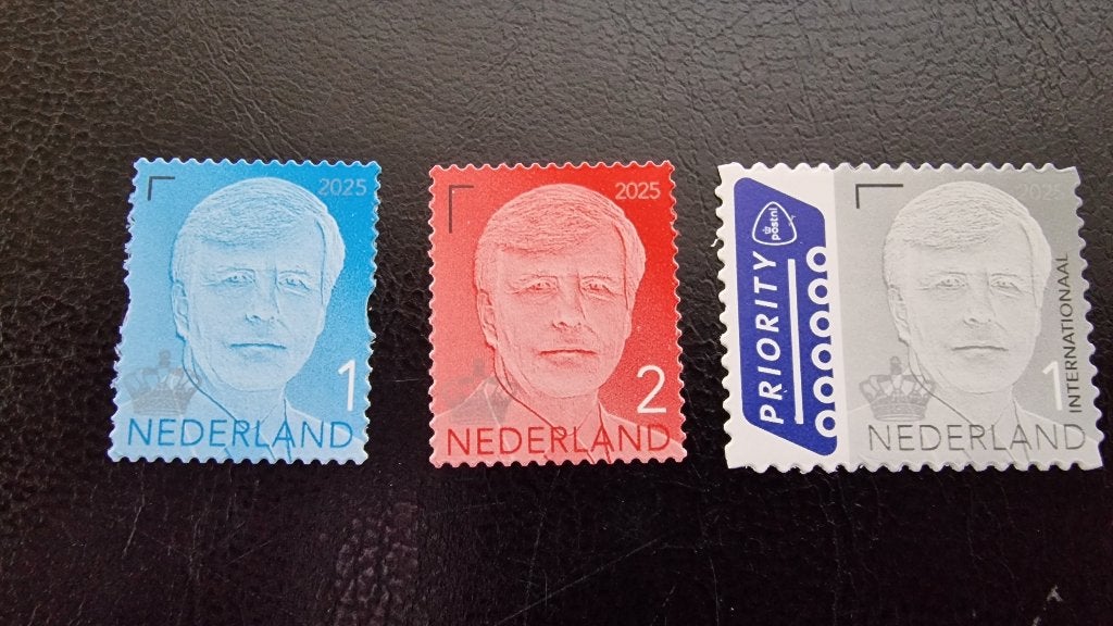3 losse zegels Willem-Alexander 2025 NVPH 4334 - 4335 - 4336, Ophalen of Verzenden, Na 1940, Postfris
