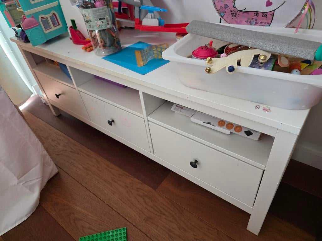 Ikea Hemnes tv-meubel - opknapper, Ophalen, Gebruikt, 100 tot 150 cm, Minder dan 100 cm