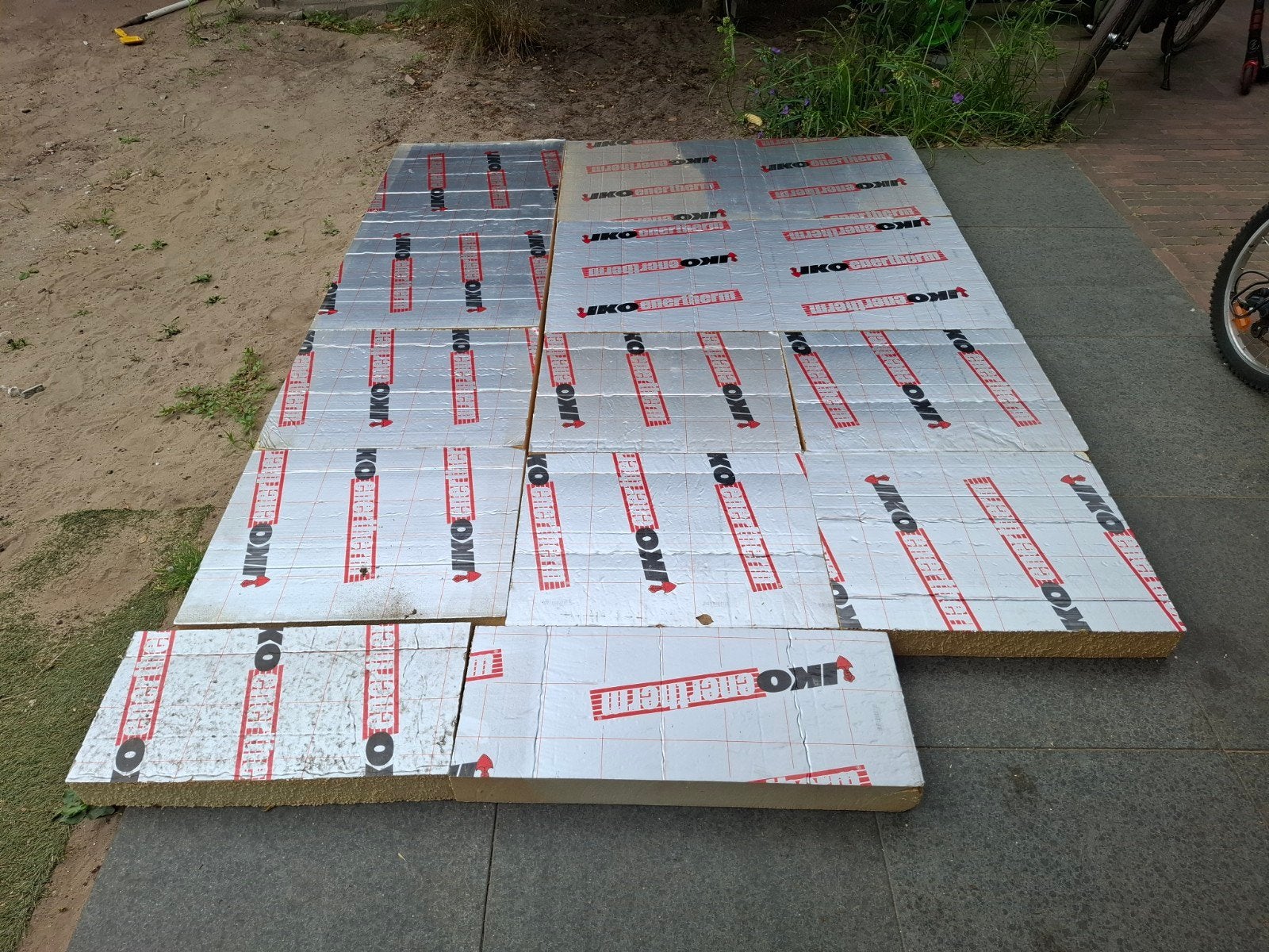 Isolatieplaten Steenwol met Aluminiumfolie, Ophalen, Hardschuim (Pir), 4 tot 8 cm, Minder dan 5 m²