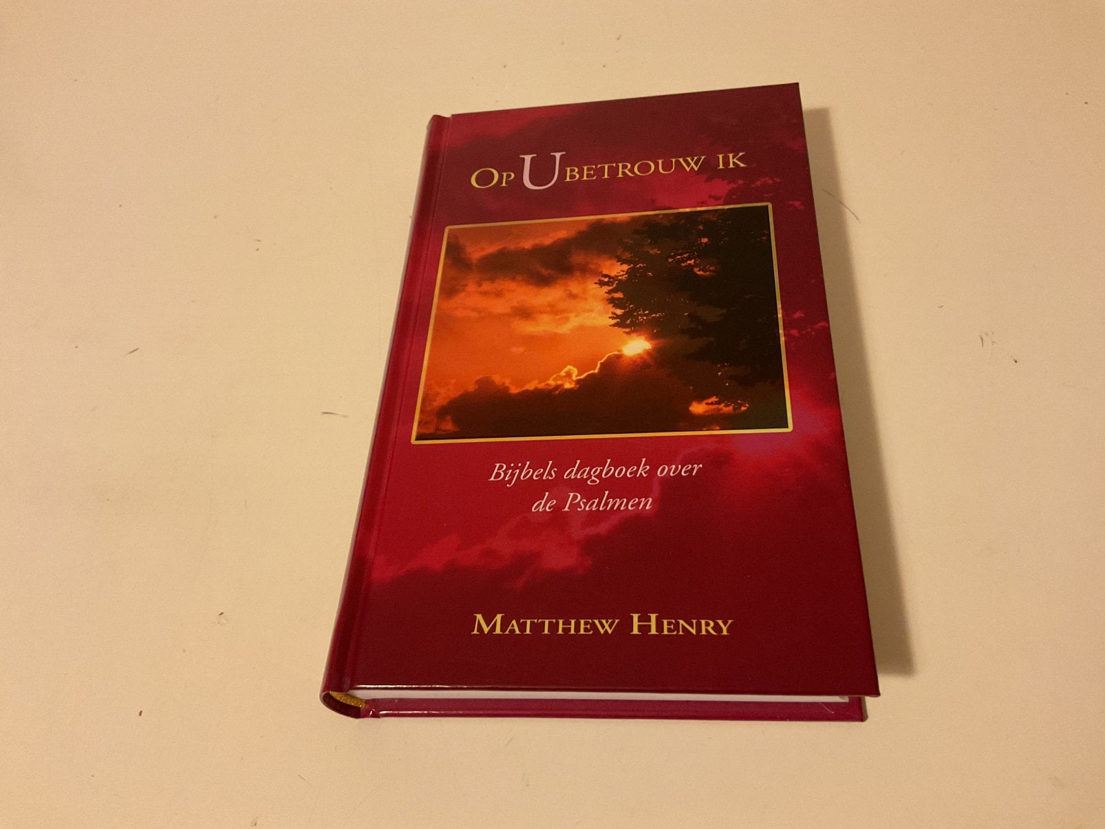 Matthew Henry - Op U betrouw ik, Bijbels dagboek Psalmen, Ophalen of Verzenden, Zo goed als nieuw, Matthew Henry
