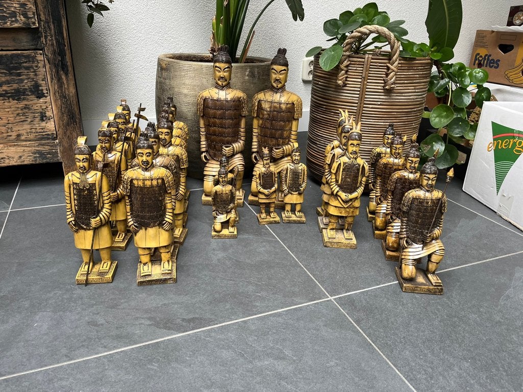 Chinese soldaat Strijder krijger Chinees asian kunststof, Ophalen of Verzenden, Nieuw, Mens