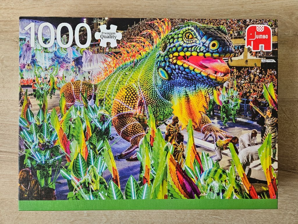 Jumbo puzzel 1000 stukjes – carnaval in Rio, Ophalen of Verzenden, 500 t/m 1500 stukjes, Zo goed als nieuw, Legpuzzel