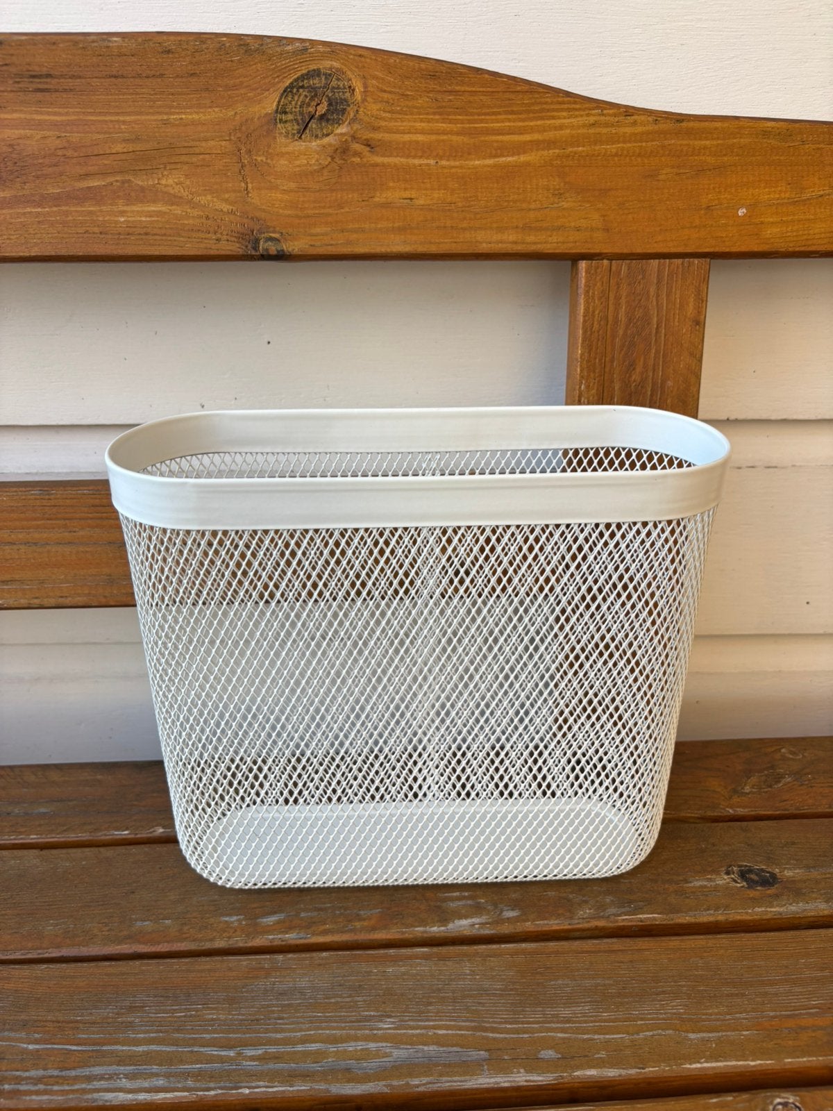 Ikea Skadis metalen opbergmand wit | 24x8x21 cm, Ophalen of Verzenden