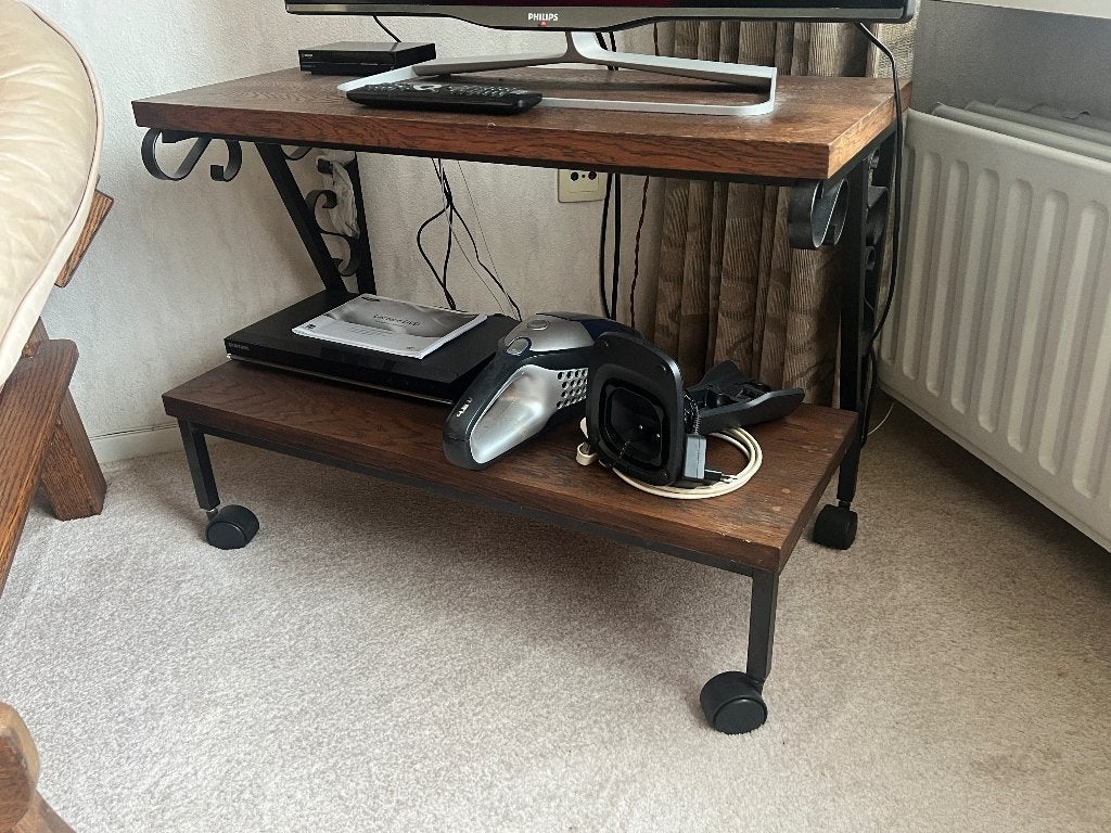 vintage tv meubel, Ophalen, Gebruikt, 150 tot 200 cm, Eikenhout