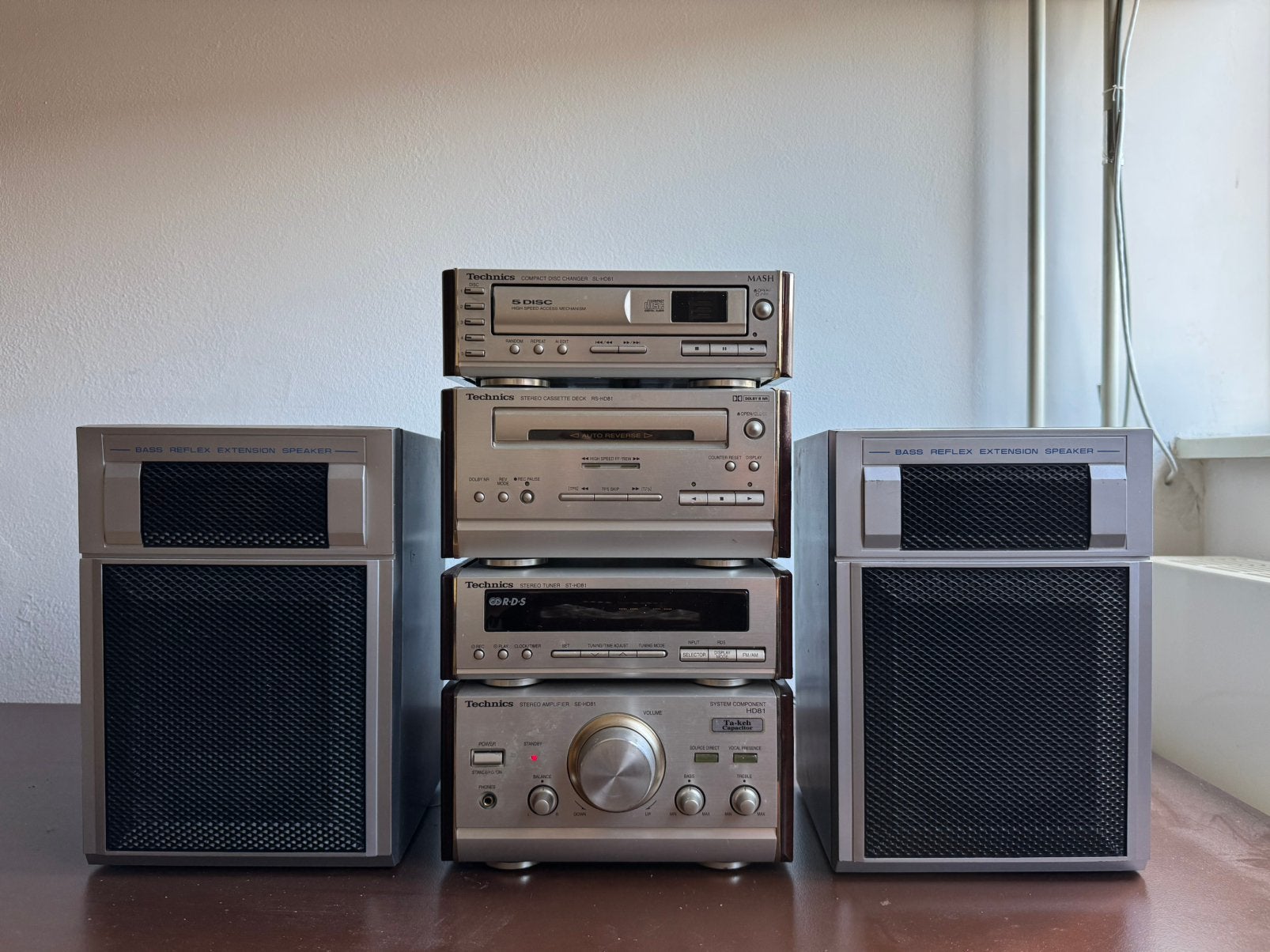 Technics SC-HD81 Hifi Componenten Set (5-CD Wisselaar / MASH, Ophalen, Gebruikt