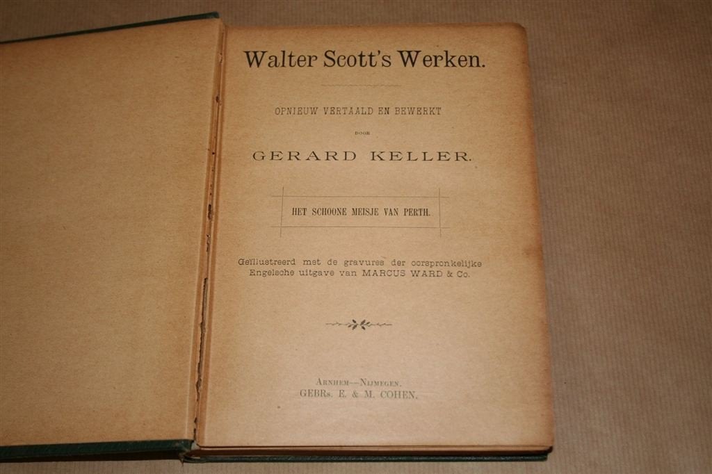 Walter Scot. Het schoone meisje van Perth. 1896., Antiek en Kunst, Antiek | Boeken en Bijbels, Ophalen of Verzenden