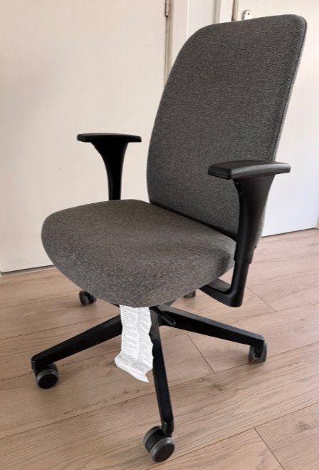 IKEA VALLFJÄLLET bureaustoel grijs – zo goed als nieuw, Ophalen, Zo goed als nieuw, Grijs, Bureaustoel