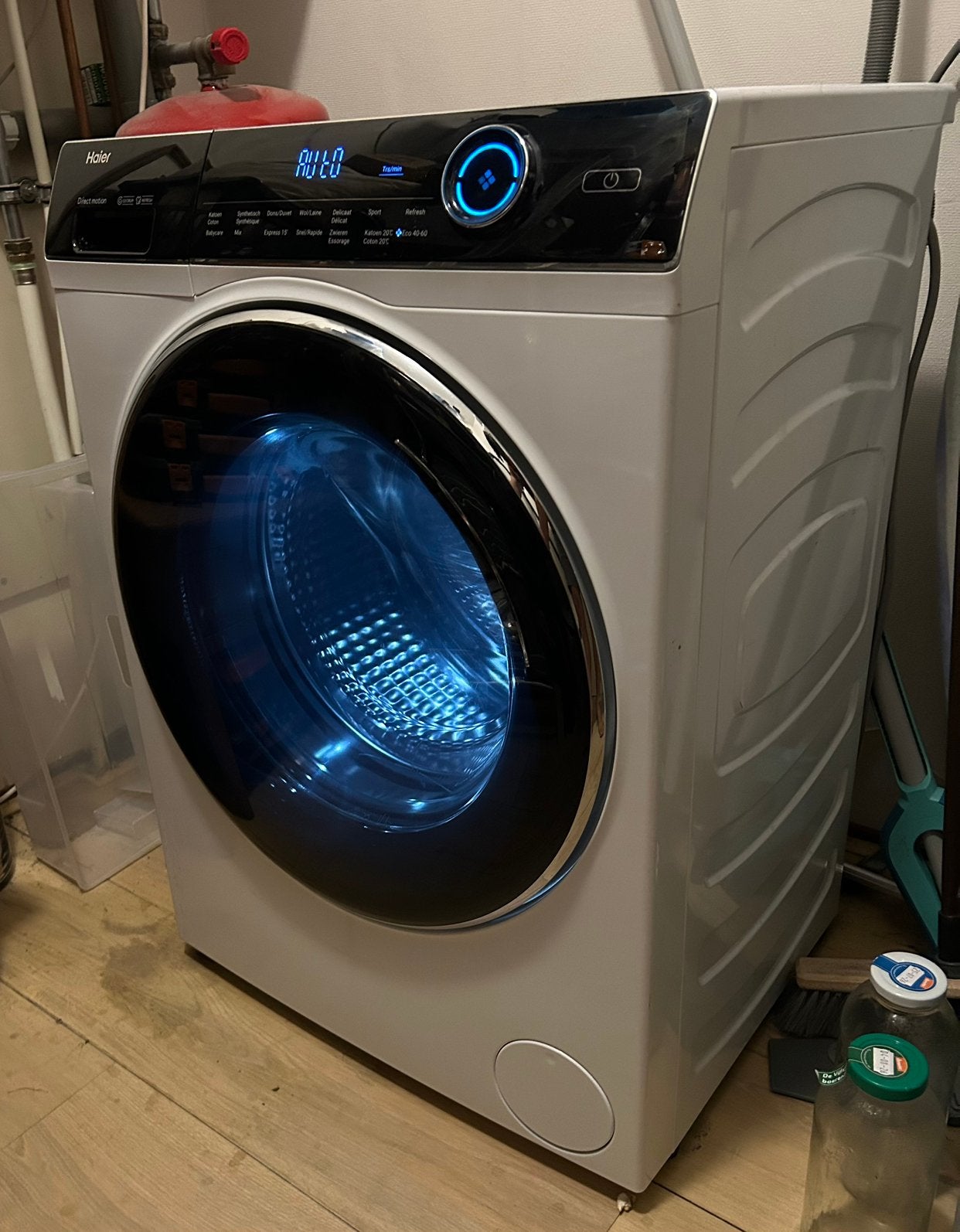 Haier wasmachine 8 KG | label A | Zeer stil | Werkt perfect, Ophalen, 1200 tot 1600 toeren, Gebruikt, 8 tot 10 kg