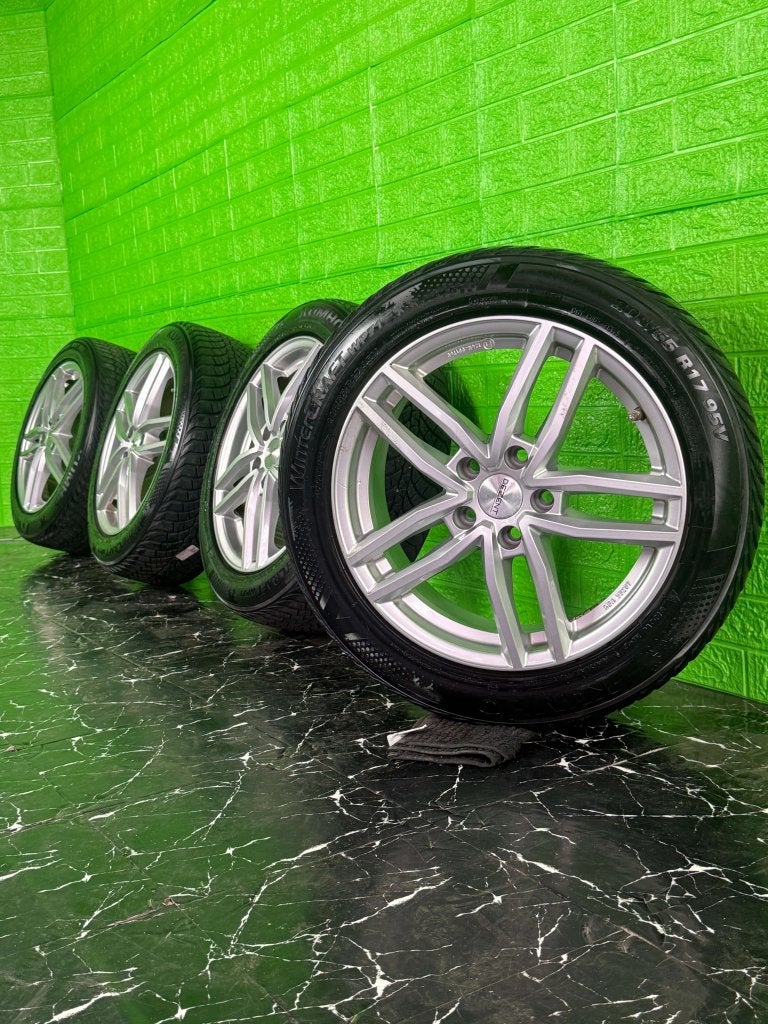 Volkswagen Golf Seat Leon Audi A3 velgen 17" 5x112 winterset, Auto-onderdelen, Niet ingevuld, Gebruikt, Banden en Velgen, Niet ingevuld