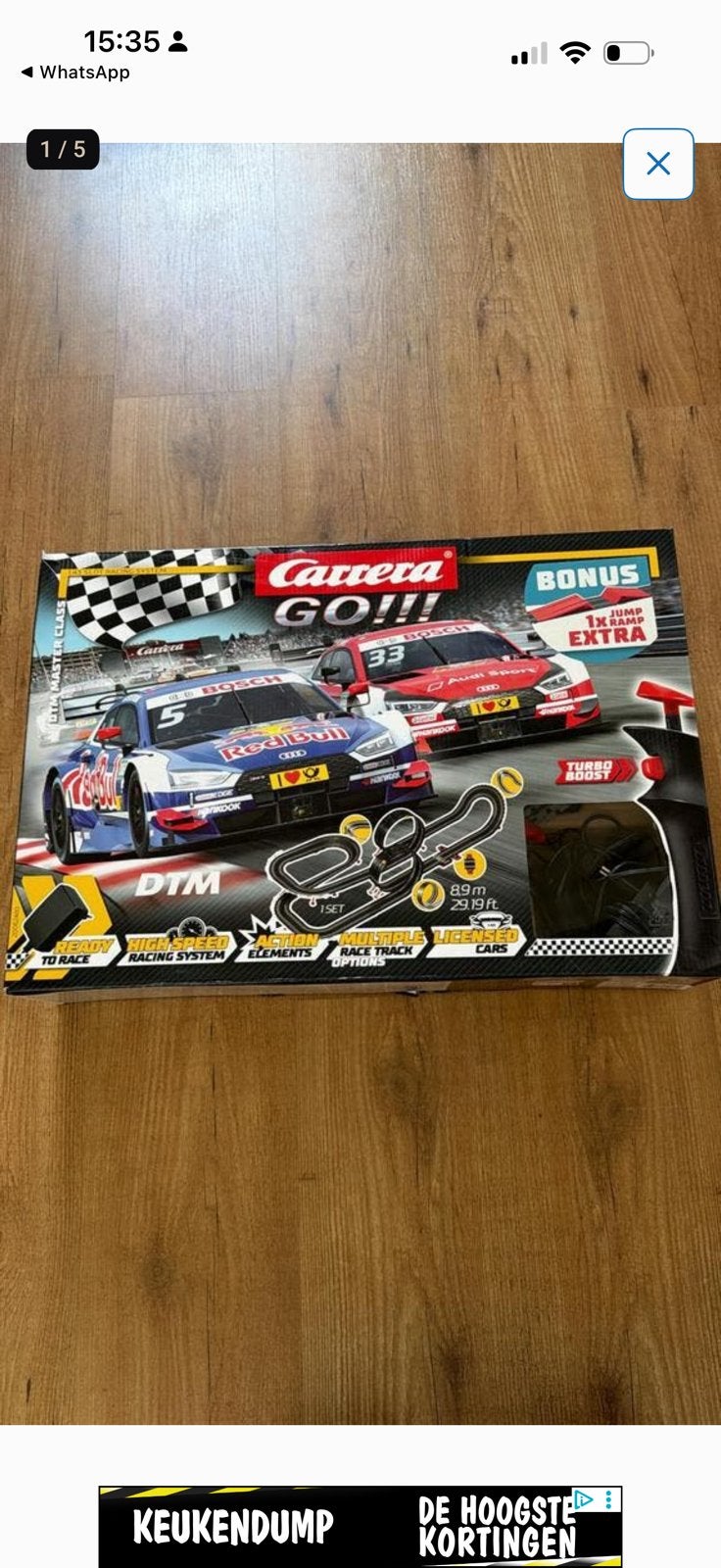 Carrera GO!!! DTM Master Class 8,9M  – Special Edition, Ophalen of Verzenden, Zo goed als nieuw, Elektrisch, Carrera