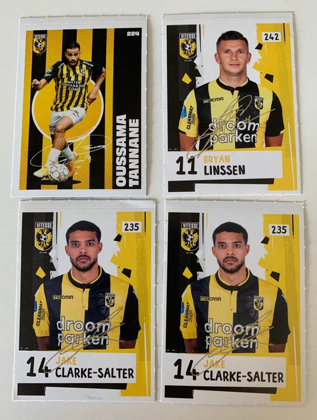 AH Voetbalplaatjes Vitesse eredivisie 2018 2019 stickers, Ophalen of Verzenden, Zo goed als nieuw, Meerdere stickers