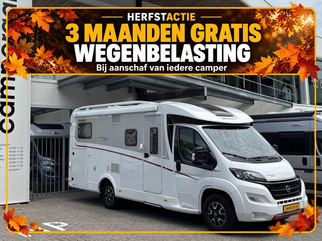 Dethleffs Globebus GT T006 ENKELE BEDDEN XXL-GARAGE CAMERA, Fiat, Bedrijf, Tot en met 3, Dethleffs