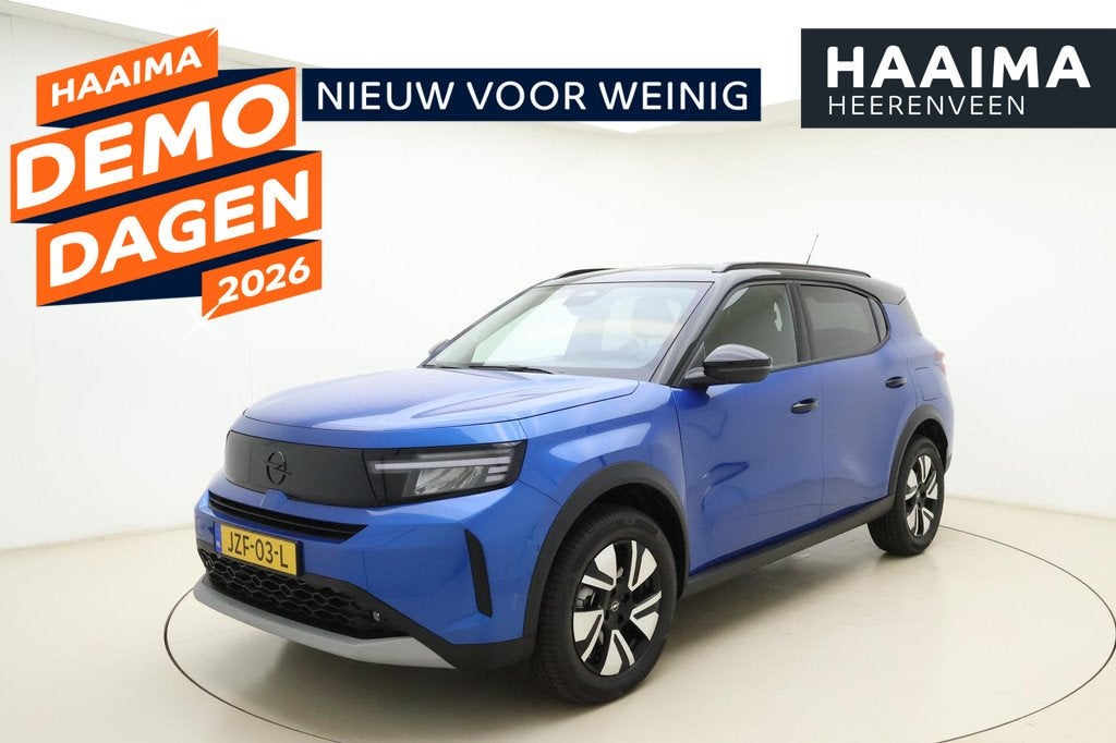 Opel Frontera 1.2 Turbo 110pk Hybrid GS 7pers. | DEMO | Navi, Auto's, Opel, Automatische klimaatregeling, Stof, 1199 cc, Blauw