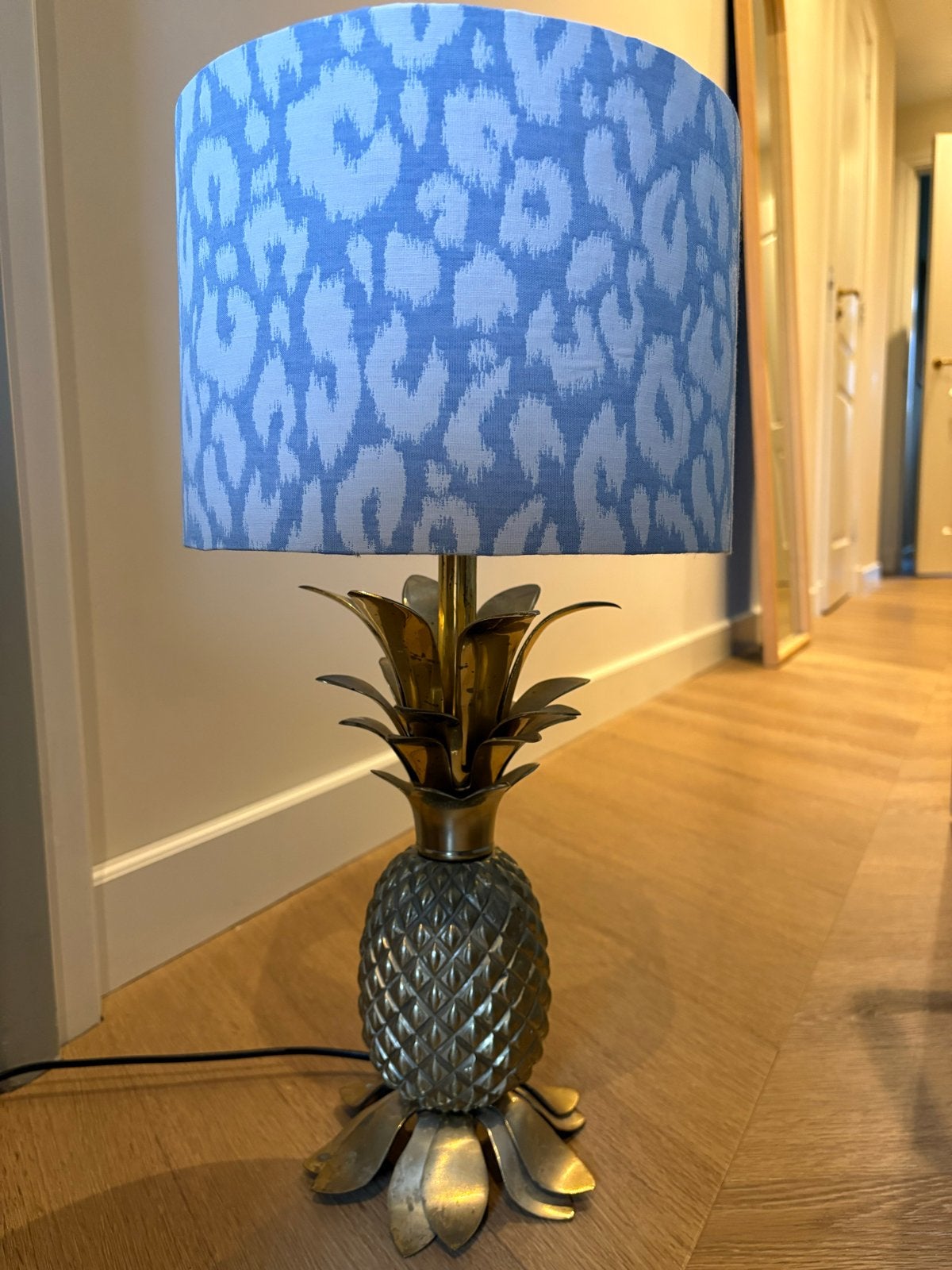 Zara home ananas lamp met panter lampenkamp, Ophalen of Verzenden, Zo goed als nieuw