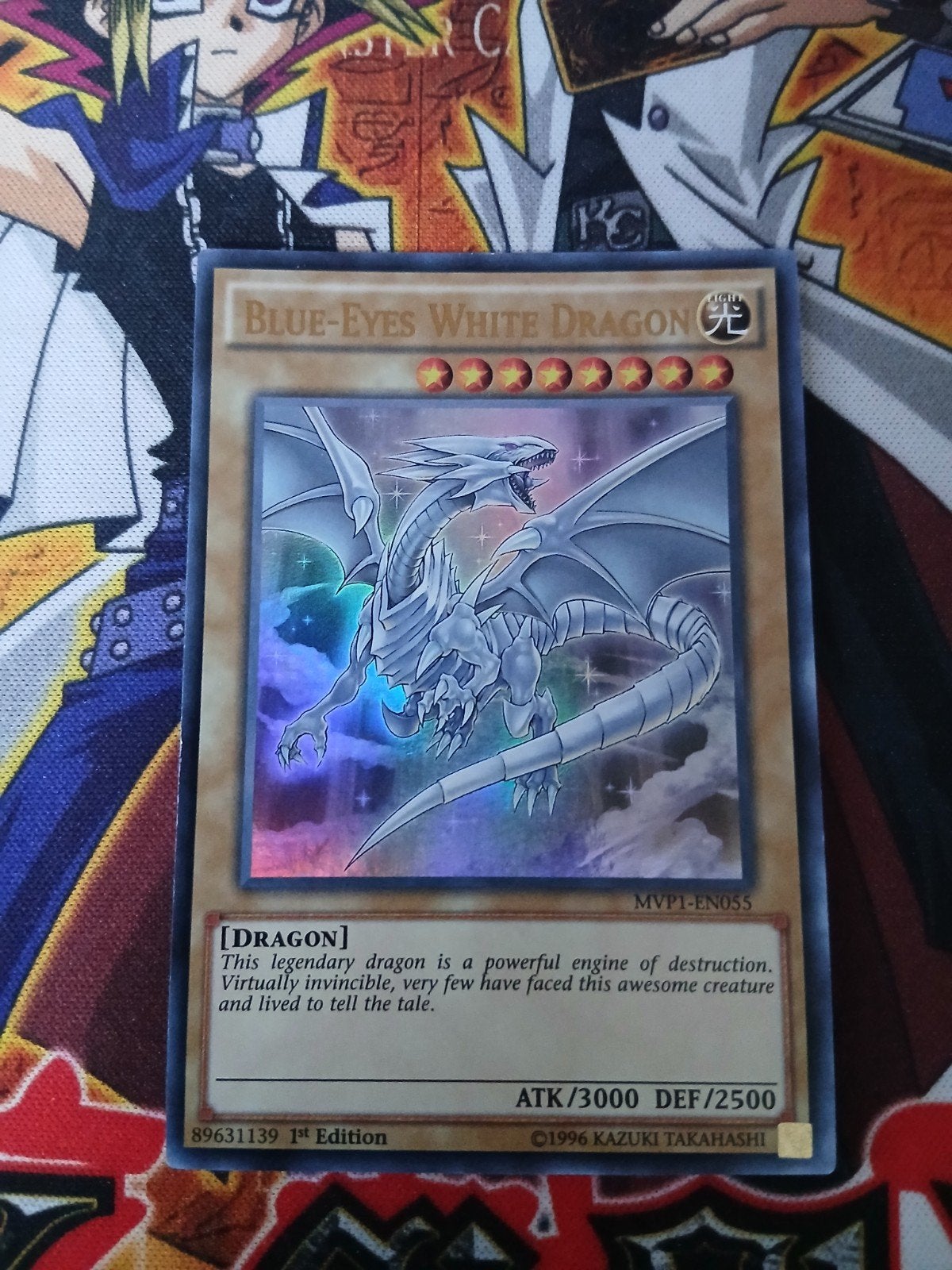 Blue-Eyes White Dragon - Ultra Rare MVP1 - Yu-Gi-Oh, Hobby en Vrije tijd, Verzamelkaartspellen | Yu-gi-Oh!, Ophalen of Verzenden