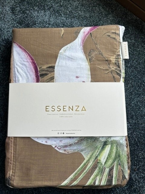Essenza Dekbedovertrek 200/200 100% Satijn Katoen, Huis en Inrichting, Info@essenzahome.nl, Meerkleurig, Essenza, Dekbedovertrek