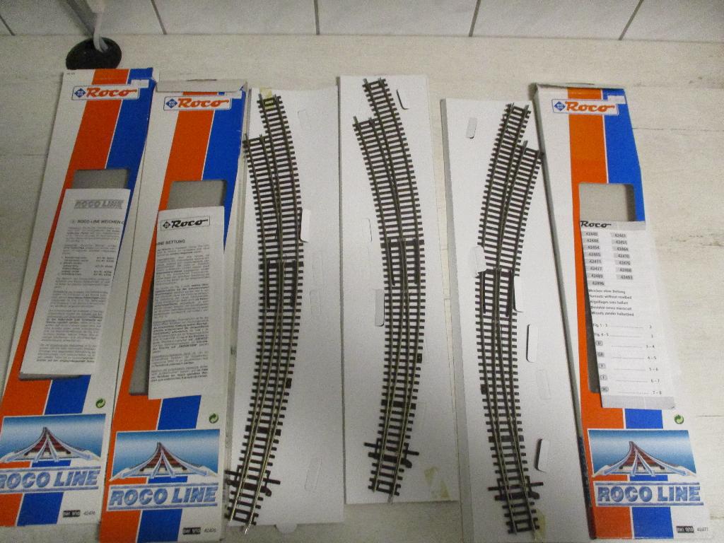 Roco Line Bocht Wissels Links 42476, Ophalen, Gelijkstroom, Rails, Zo goed als nieuw