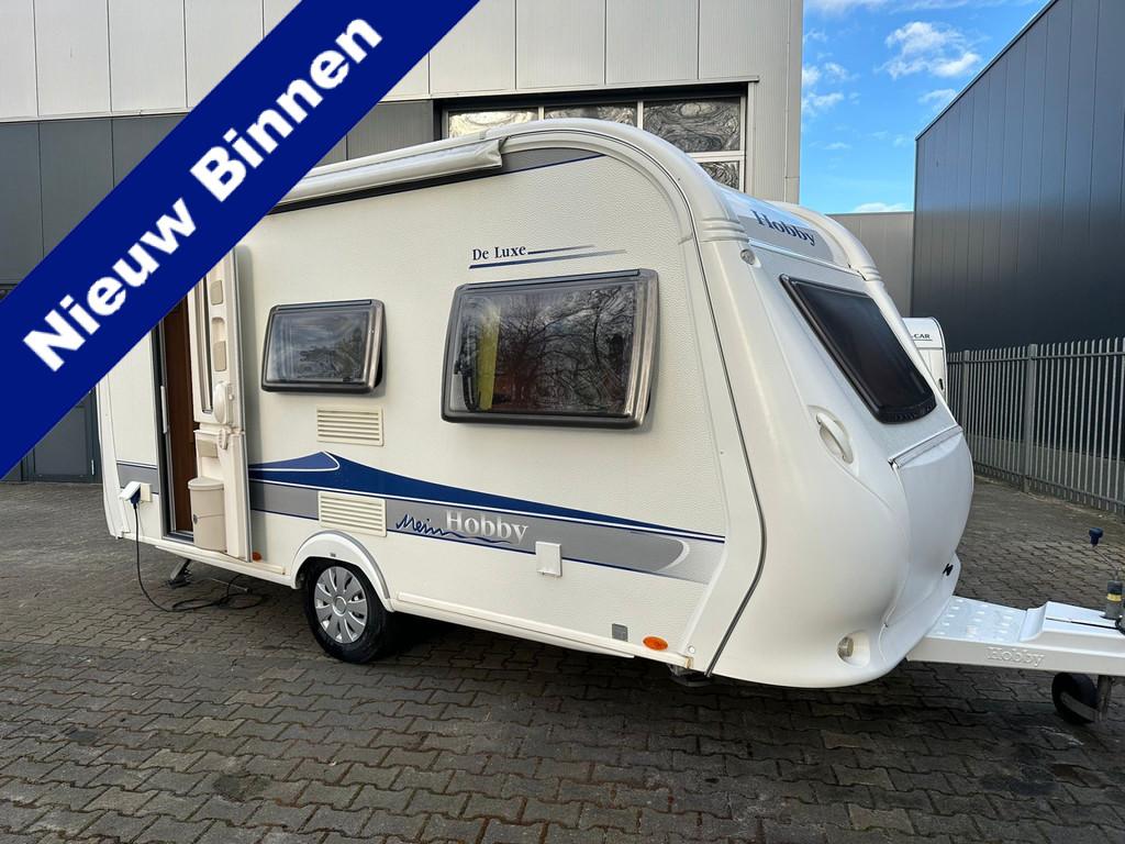 Hobby 440 SF AIRCO - LUIFEL - DWARSBED 2010 Comfortabel, Lux, Caravans en Kamperen, Caravans, Luifel, Vast bed, Hobby, Bedrijf