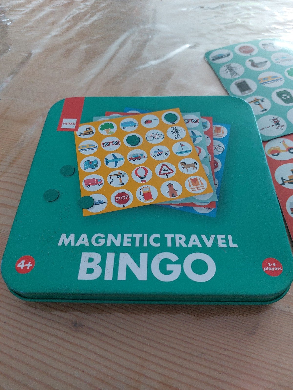 Hema Magnetisch Reis Bingo Spel - Ideaal voor in de auto, Ophalen of Verzenden, Gebruikt