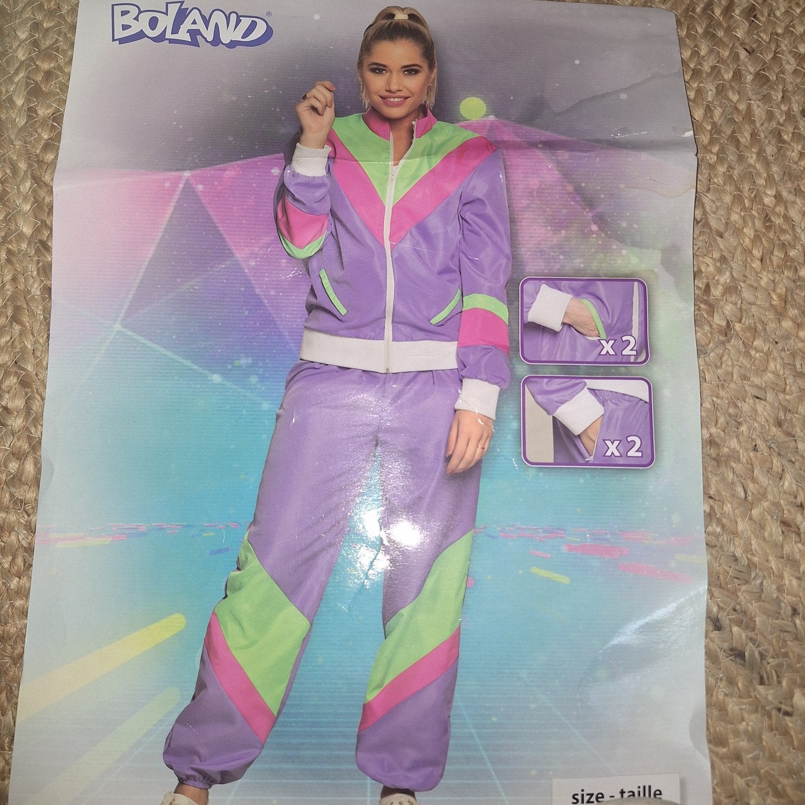 fout trainingspak 80's 90's retro gabber M, Kleding | Dames, Maat 38/40 (M), Boland, Ophalen of Verzenden, Kleding