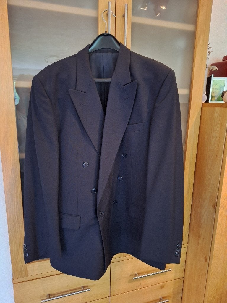 Tweedelig herenkostuum, Blauw, Maat 56/58 (XL), Ophalen of Verzenden, Zo goed als nieuw