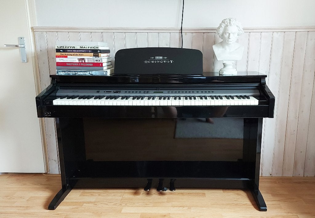 digitale piano Hemingway DP-701 PB, Muziek en Instrumenten, Ophalen, Zwart, Zo goed als nieuw, Piano