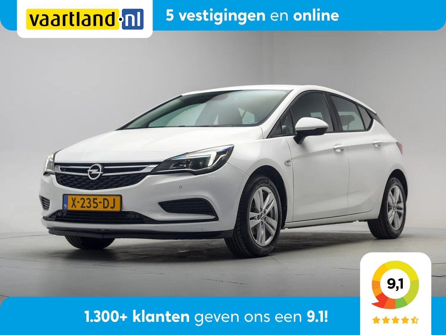 Opel Astra 1.0 Turbo Business Executive [ Navi Clima PDC Cru, Gebruikt, Wit, Origineel Nederlands, Bedrijf