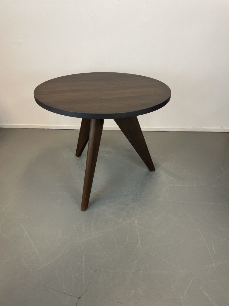 Vitra Prouve Tafel Rond Donker Hout Ø95 cm, Niet ingevuld, Zo goed als nieuw, Niet ingevuld, Niet ingevuld