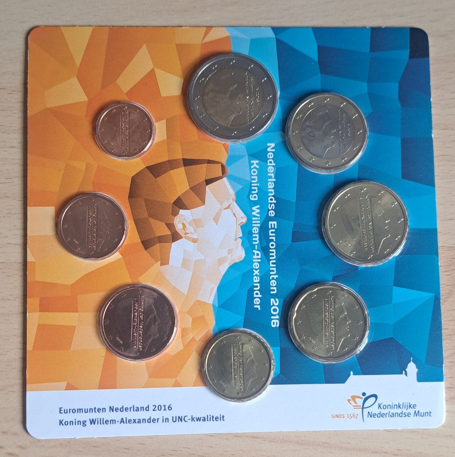 €5 voor deze set Koning Willem-Alexander 2016, Ophalen of Verzenden, Overige landen, 2 euro