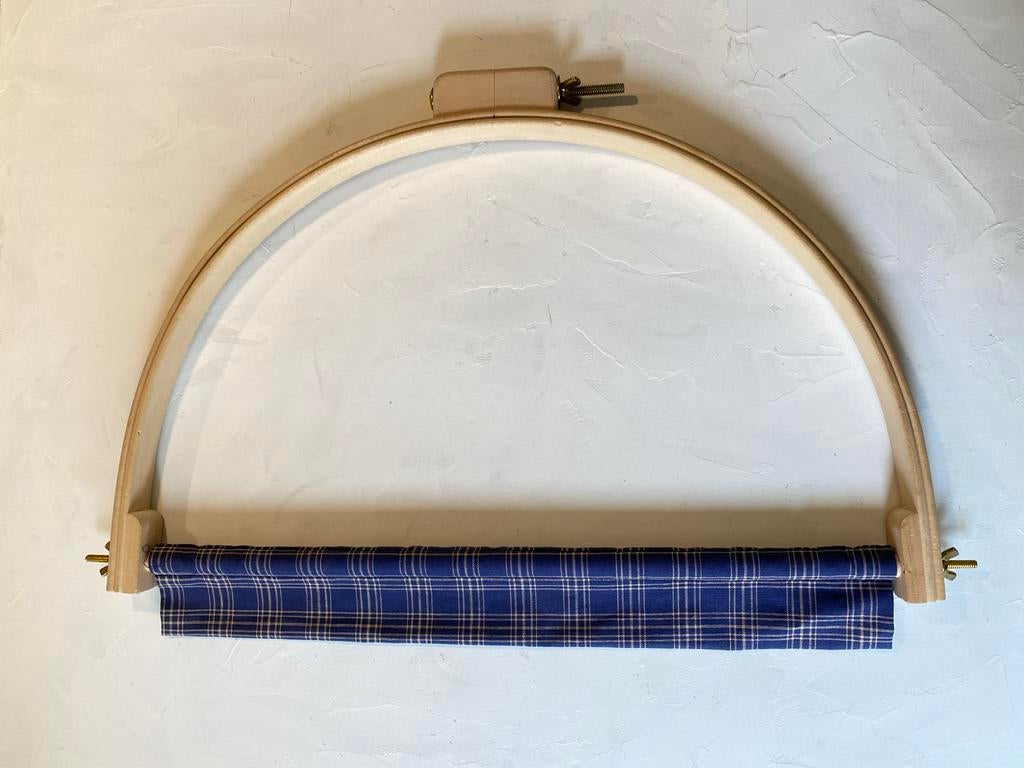 Houten quiltraam / halve quiltring voor quilten borduurring, Hobby en Vrije tijd, Overige thema's, Geschikt voor stof, Gereedschap of Toebehoren
