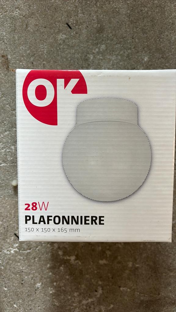 Plafondlamp, Ophalen, Nieuw, Glas