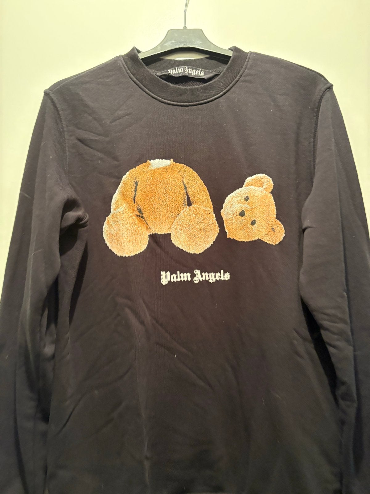 Palm Angels trui met teddybeer print - Maat S, Ophalen of Verzenden, Gedragen, Maat 46 (S) of kleiner, Zwart