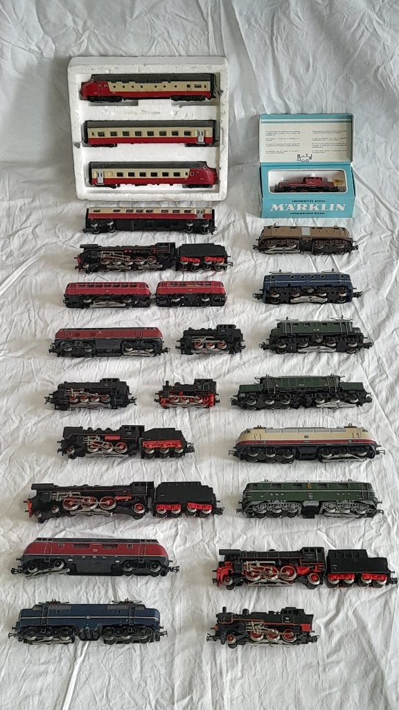 MARKLIN H0 GROTE PARTIJ ELEKTRISCH/STOOMLOCOMOTIEVEN(20x), Hobby en Vrije tijd, Modeltreinen | H0, Wisselstroom, Locomotief, Analoog