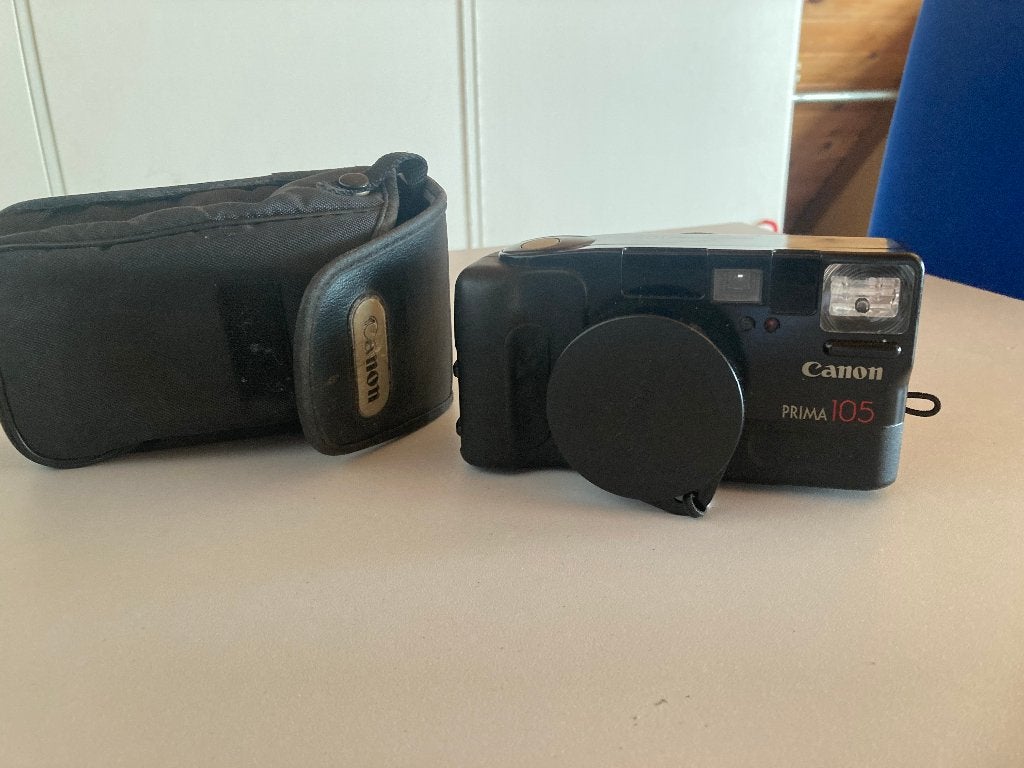 Canon Prima zoom 105 camera, Audio, Tv en Foto, Fotocamera's Analoog, Ophalen, Gebruikt, Compact, Canon