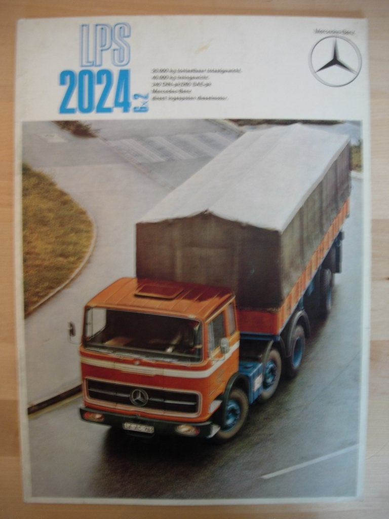 Mercedes LPS 2024 Brochure 1970 – LPS2024 6x2, Zo goed als nieuw, Mercedes-Benz, Mercedes, Ophalen of Verzenden