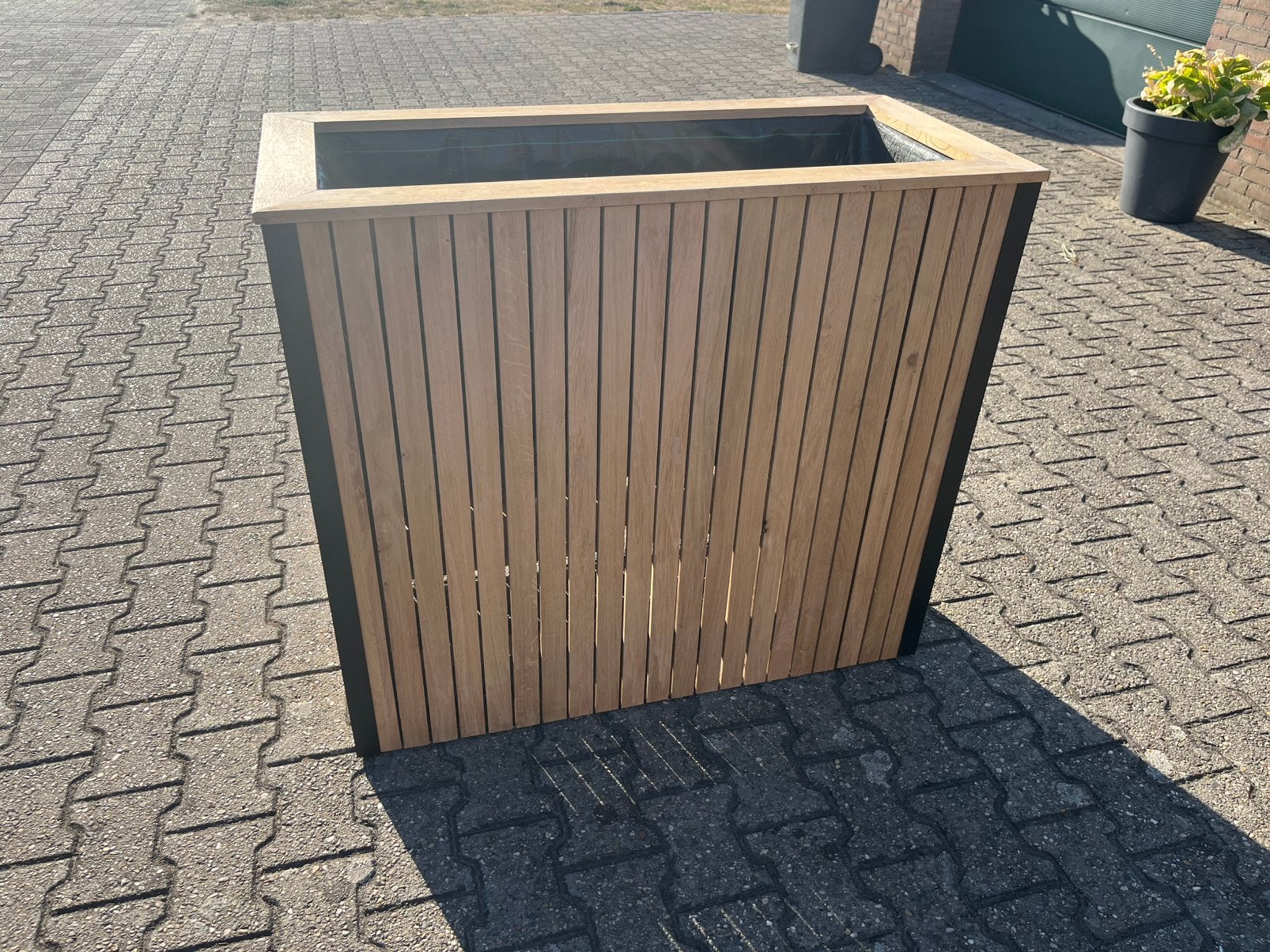 Eiken Bloembak, Tuin en Terras, Bloembakken en Plantenbakken, Ophalen, Zo goed als nieuw, Hout
