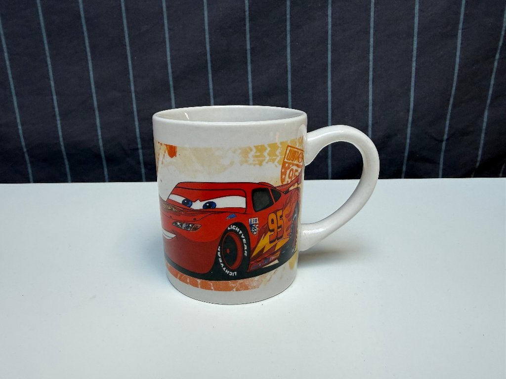 Mok Cars Bliksem McQueen - Disney Pixar, Ophalen of Verzenden, Overige figuren, Gebruikt, Servies