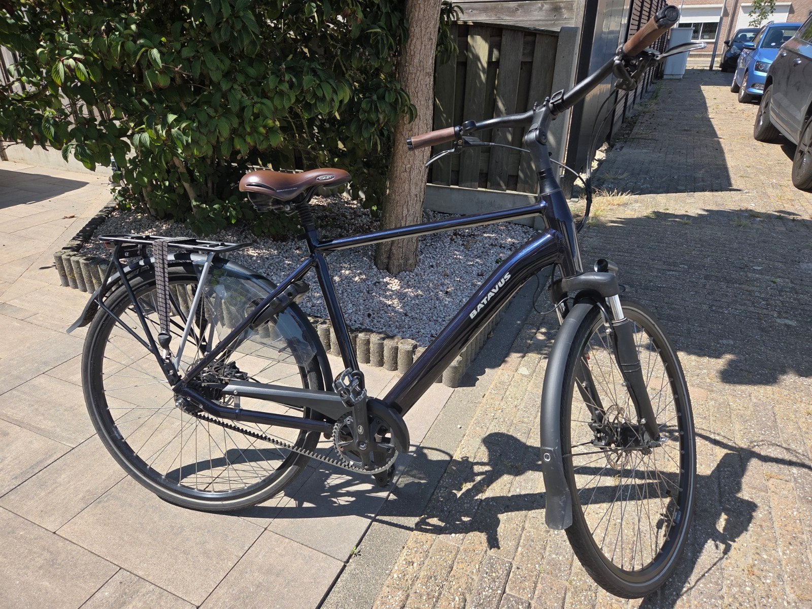 Batavus Finez Exclusive Ha 8, donkerblauw, frame 53, Fietsen en Brommers, Fietsen | Heren | Herenfietsen, Ophalen, Zo goed als nieuw