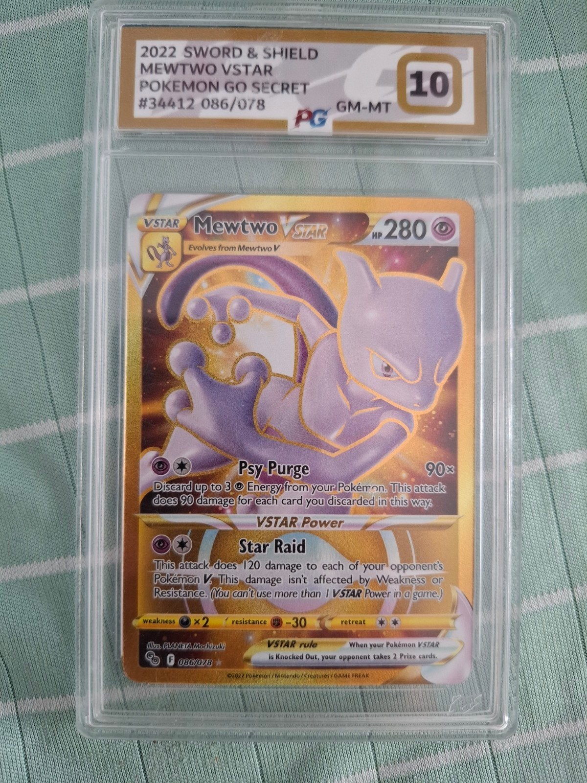 Mewtwo Vstar 086 Pokemon Go PG 10, Ophalen of Verzenden, Nieuw