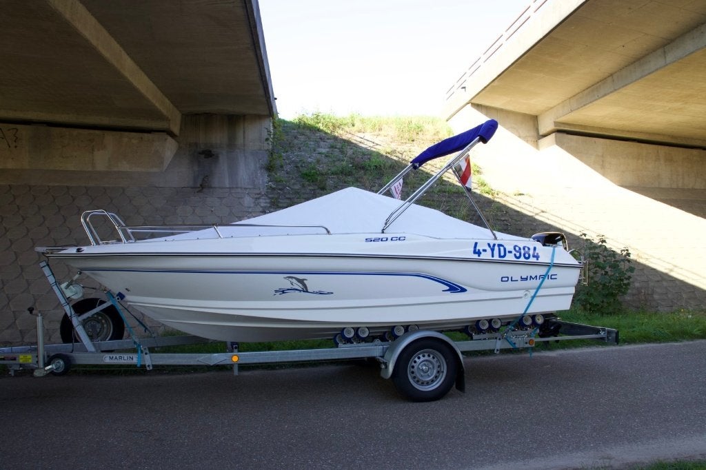 Consoleboot Olympic 520 CC, Suzuki 60, trialer 2020, Watersport en Boten, Ophalen, Gebruikt, 35 cm, Viertaktmotor
