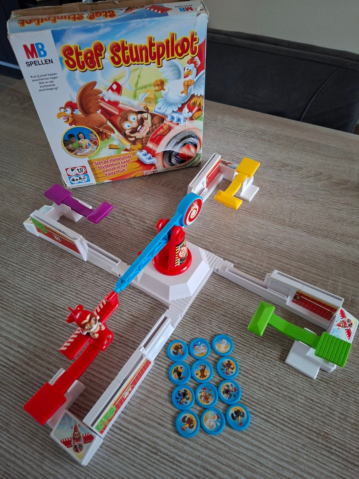 Stef stuntpiloot, Hobby en Vrije tijd, Gezelschapsspellen | Bordspellen, Ophalen of Verzenden, Zo goed als nieuw
