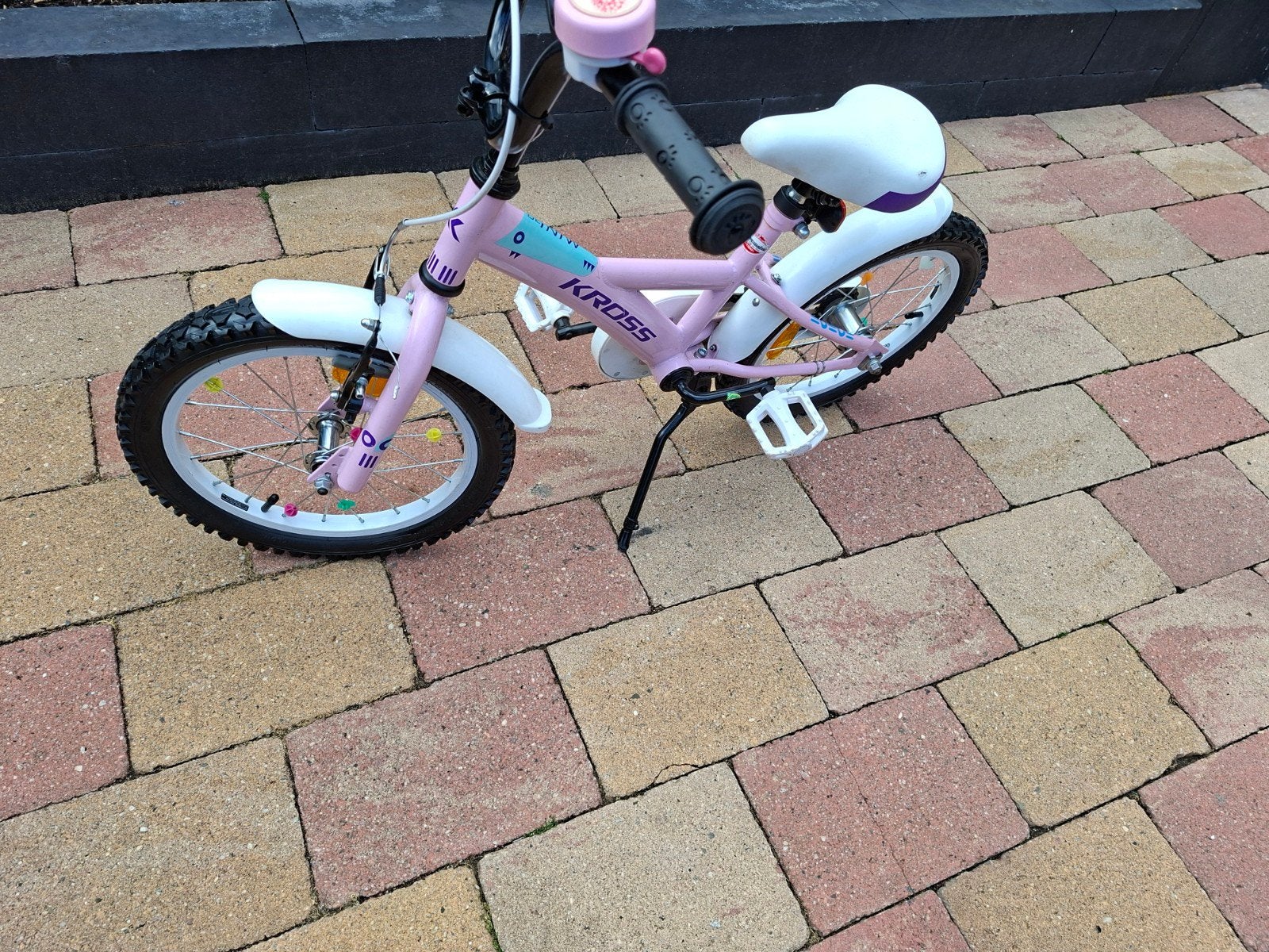 Mooi meisjesfietsje als nieuw 16 inch met terugtraprem, Ophalen, Zo goed als nieuw, 16 tot 20 inch