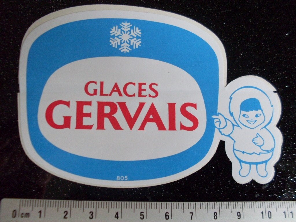 sticker glaces gervais logo eskimo, Verzamelen, Verzenden, Zo goed als nieuw, Merk
