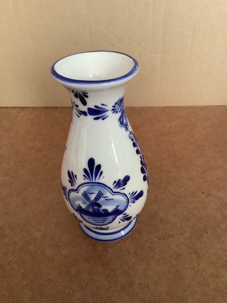Delfts blauw vaasje, handpainted Delft Blue PV, Ophalen of Verzenden