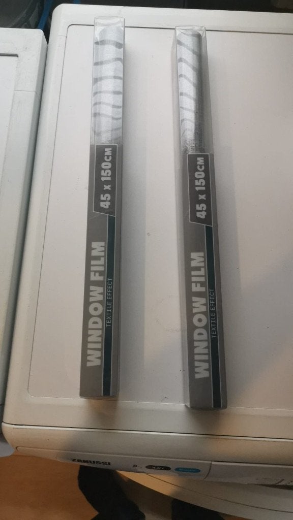 Raamfolie textiel effect 45x150cm (2 stuks), Ophalen, Nieuw, Minder dan 5 m², Folie